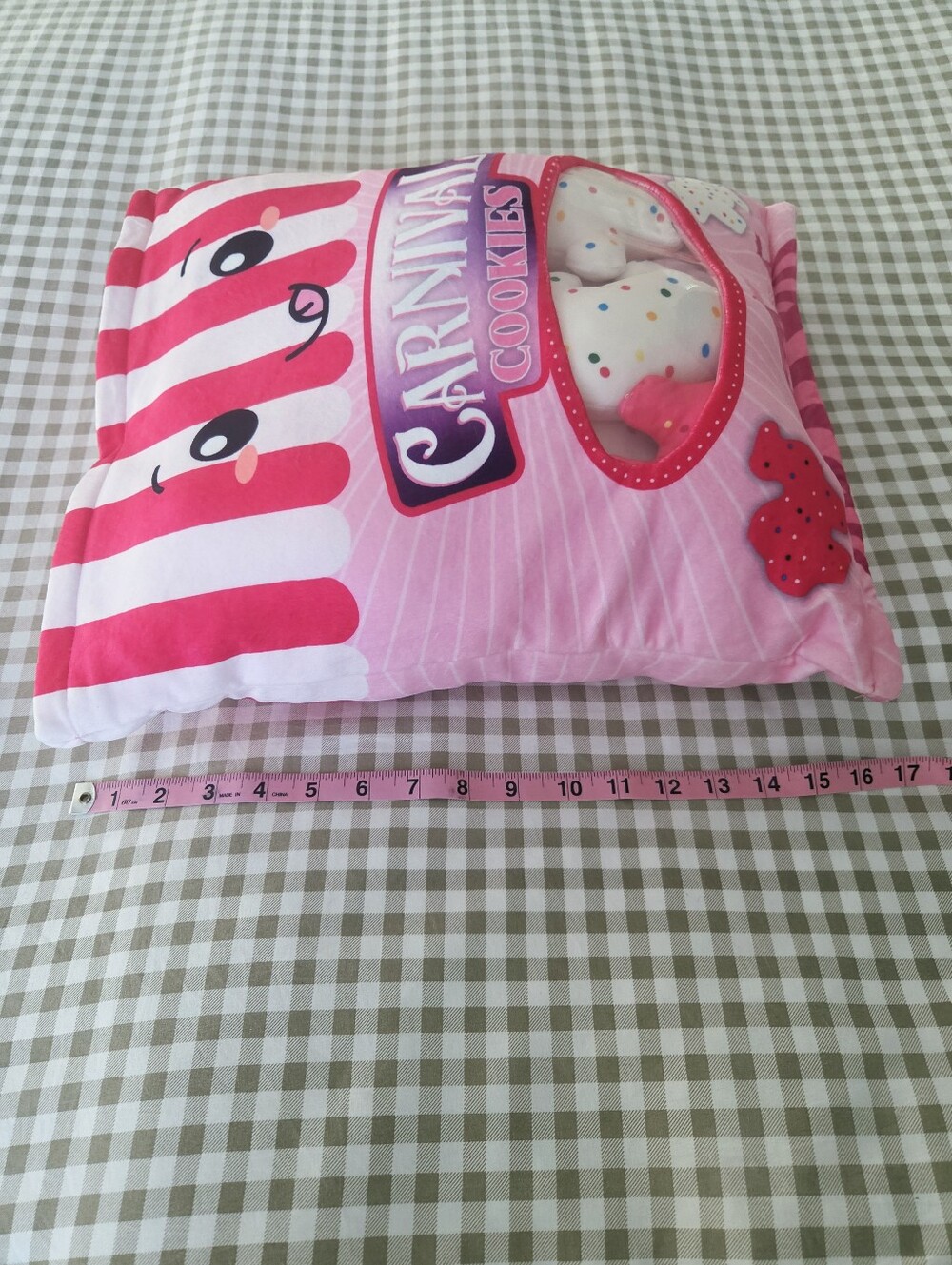 NWT Bewaltz Carnival Cookies Pillow with Mini Cookie Plush Camels & Bears - Picture 5 of 14
